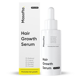 Sérum capilar Masofta para el crecimiento del cabello. Promueve el crecimiento y controla la caída del cabello. Contiene 3% de Redensyl, 5% de Capixyl