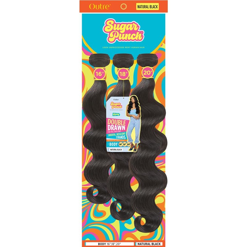 Sugar Punch 100% Unprocessed Remi Human Hair - Body 12"