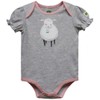 John Deere Gray Glitter Sparkle Lamb Sheep Bodysuit Sizes 3/6,