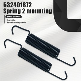 HTYPX 532401872 Idler Arm Return Spring Lawn Tractor for Huss-qvarna/Pul-LAN Craftsman 42" Lawn Mower Deck (2pcs)