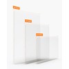 ZPAI Small Clear Area Mat, 3'×3' PVC Waterproof Hard Floor