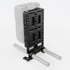CAMVATE V-マウント バッテリー用電源プレート Vロック 電源スプリッタ 15㎜ロッドクランプ 付 DSLR システム用