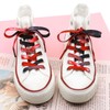 DELELE Flat Gradient Shoe Laces: Red Star Sky Print Shoelaces
