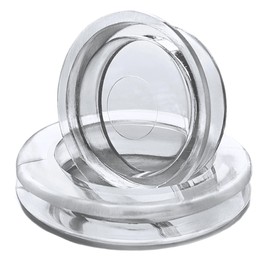 ALAZCO 1 Set of 2 Inch Patio Table Umbrella Hole Ring & Cap Set Premium Silicone Clear Transparent Hole Ring Plug & Cap Outdoor Patio Tables Garden Beach Home Café Restaurant