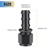 STPCTOU 10AN Straight Push Lock Swivel Hose End Fitting for