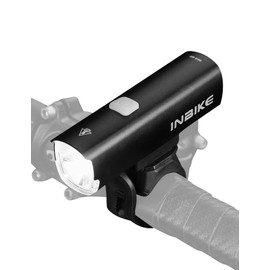 INBIKE Bike Headlight, LED Bike Light, 5 Modes/USB Rechargeable/ 500 Lumens, Bicycle Front Light for Safety Night Riding Water Resistant, Super Bright