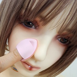 Mini Makeup Finger Puff Set of 5 with Case Air Cushion 2ea