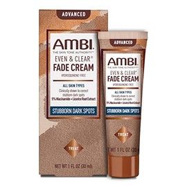 Ambi Even  Clear Advanced Fade Cream, Hydroquinone-free, Hyperpigmentation Treatment, Stubborn Dark Spot Corrector, Results In As Little As 2-3 Weeks 