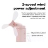 Portable Handheld Fan with 3 Foldable Blade, Rechargeable USB Small