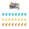 25 Pieces Of Fishing Theme Cakes With Flag Inserts, Paper