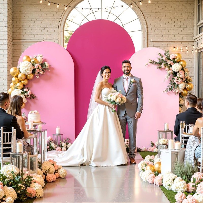 Set of 3 Arch Backdrop Covers(7.2ft, 6.6ft, 6ft) - Premium