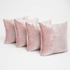 Sienna Crushed Velvet Pack of 4 Cushion Covers 18 x
