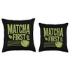 Matcha First Diet Tea Drink Funny Matcha Latte Lover Vintage