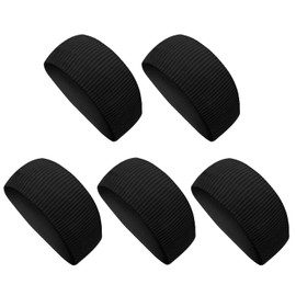 Headband, Hair Band, Sweat Absorbent, Quick Drying, Soft, Elastic, Non-stuffy, Antibacterial, Resists Odor, Breathable, Solid Color, Thin, Light, Unisex, For Sports, etc. (Set of 5: Single Color)