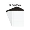 STAPLES Notepads, 8.5-inch x 11.75-inch, Wide Ruled, White, 50 Sheets/Pad,