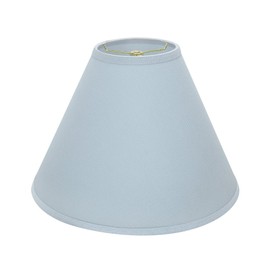 Aspen Creative 32267 Transitional Hardback Empire Shaped Construction Light Blue, 16" Wide (6" x 16" x 12") Spider LAMP Shade