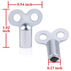 Radiator Bleed Keys,DERMASY 5PCS Square Radiator Bleed Valve Keys for Many Radiators Heaters