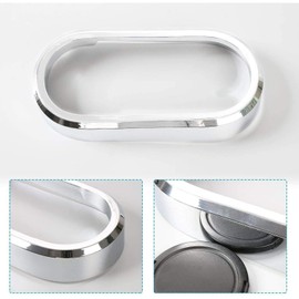 VQAVXAV Gear Shift Panel Trim Cover ABS Frame Bezel + Jk Chrome M Front for Jeep for Wrangler 2007-2010