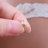 Cimenexe Punk Crystal Skull Nose Ring Gold Skull Non-Piercing Nose