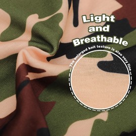 Paiaite: Stylish Sleeveless Camouflage Dog Vest for Small, Medium, and Large Breeds, Made of Polyester for Comfort, Breathability, Wrinkle Resistance, Moisture Wicking, and Elasticity Green S