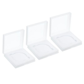 PATIKIL 62mm Lens Filter Case, 3pcs Camera Filter Case Portable Lens Filter Box Water Resistant Dustproof Plastic for Photography Filter Storage