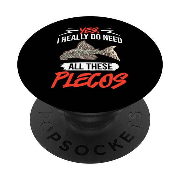 Plecostomus Pleco Fish Aquarium Food Tank Zebra Cave PopSockets with