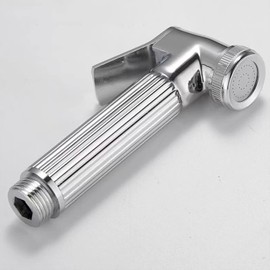 HOYOJU Metal Handheld Bidet Sprayer Toilet-Adjustable Water Pressure Control with Bidet Hose for Feminine Wash Bidet Faucets Sprayer for Kitchen and Toilet Cleaning