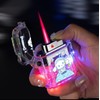 NIVEK Transparent Lighter Light Up Lighter Pink Flame Torch Refillable