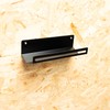MegaMaxx UK Wall Mounted Bin Bag Holder – Black Steel