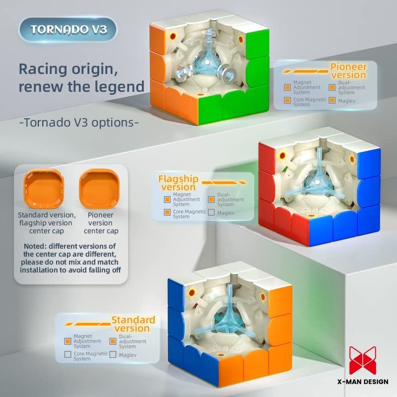 Taolele QY X-Man Tornado Speed Cube V3M Magnetic 3x3 Standard