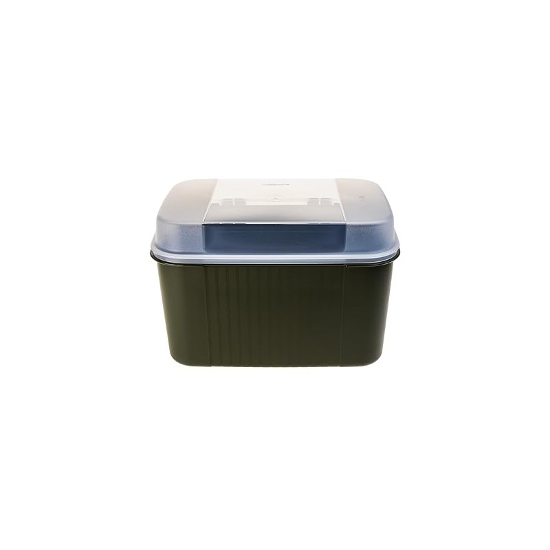 Tupperware Naschkatz 7.3 L Treasure Chest Container Olive Green without
