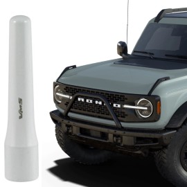 VMS RACING Short 3 Inch White Antenna For Ford Bronco All Years and Models