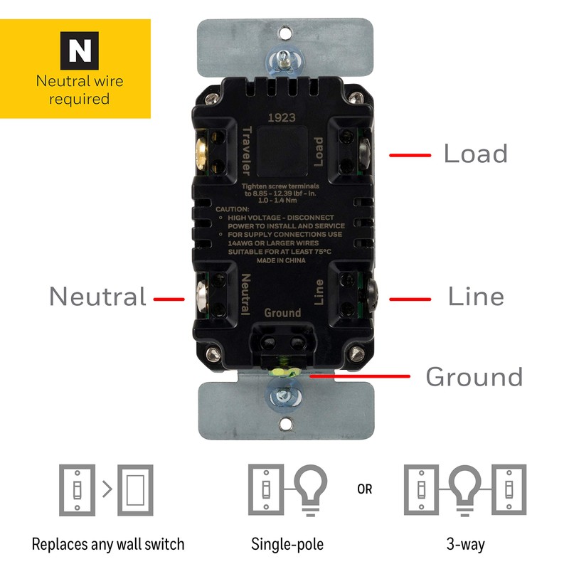 UltraPro 24-Hour Digital In-Wall Timer, Easy-to-Program, Presets, Countdown, ON/OFF Override