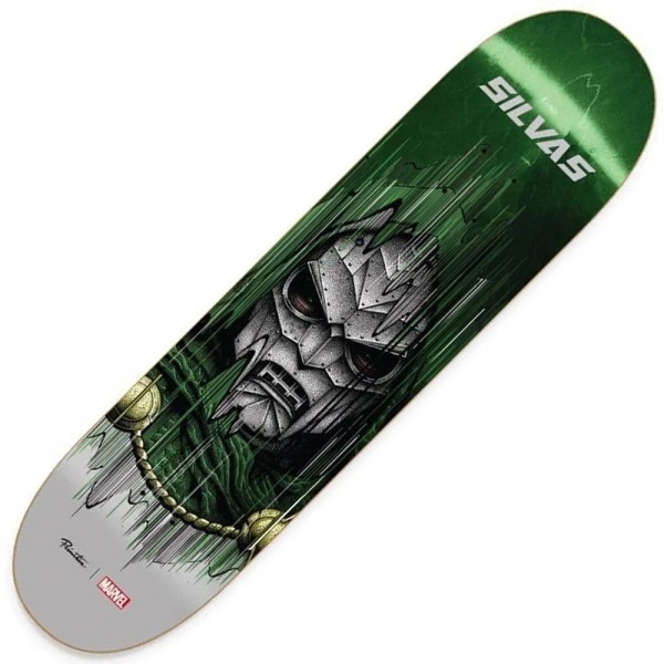 Primitive New Primitive Silvas Doctor Doom Skateboard Deck SIZE 8.25"