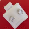 Giamond 1.5cts Round Brilliant cut Stud Earrings 950 Platinum over