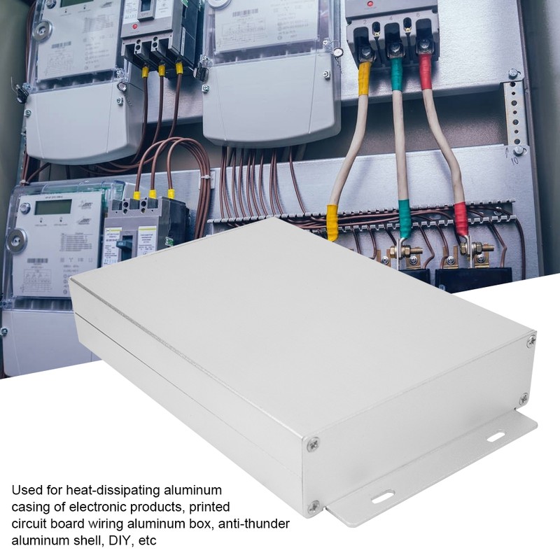 Split Type Aluminum Cooling Case Electronic DIY Instrument Project Enclosure