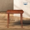 MECO Stakmore Classic Straight Edge Solid Wood Folding Card Table,