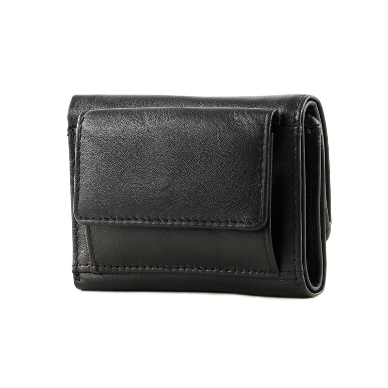 Voi Bestseller Mini Wallet 70177 Smooth Leather Soft - Black,