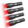 Ploarnovo Red Light Flashlights - Single Mode Zoomable Red LED