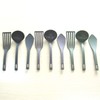 Nagao SIMPLY Kitchen Tool Set, Turner, Ladle, Spatula, Black, Made