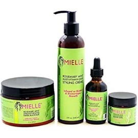 MIELLE Combo de productos para el cabello Mielle Organics ROMERO MENTA Fortalece Todo tipo de cabello Gel y aceite HAIR_CLEANER_CONDITIONER