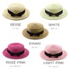 CLARAH gh170312201 Kids Straw Hat, Girls, Hat, Ribbon, Folding, Includes