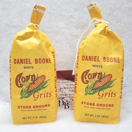 Daniel Boone Fresh Coarse Stone Ground White Corn Grits 2/2 Pound Bags