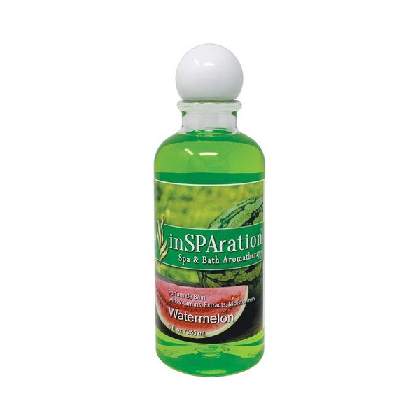 inSPAration Spa and Bath Aromatherapy 126X Spa Liquid, 9-Ounce, Watermelon