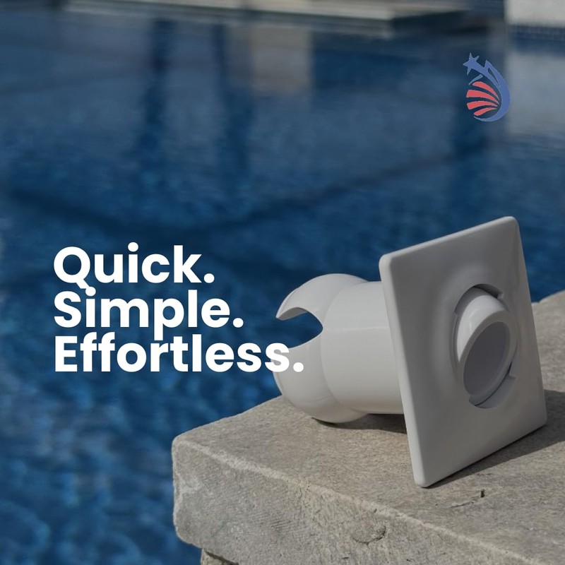 Streamline Easy-Press Pool Return Fitting – Tool-Free, No Glue or