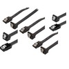 KUYIA Sata-3 Cable With 45cm Black Locking Latch Straight to