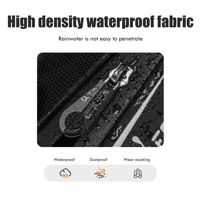 Bike Seat Bag Waterproof Reflective Saddle Bag with Water Bottle