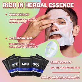 5PCS Face Masks,Lightweight Long Lasting Hydrating Sheet Mask,Moisturizing Face Masks Set,Facial Mask Gift Set Suitable for All Skin Types D