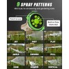 RAINPOINT Heavy Duty Metal Garden Hose Nozzle with 9 Spray