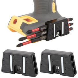 Upgrade Magnetic Bit Holder with 6 Magnetic Holes for Secure Mounting on Belt Buckle Screws for Dewalt, Milwaukee, Ridgid, Makita, Bosch, Ryobi and More (2 Pack)